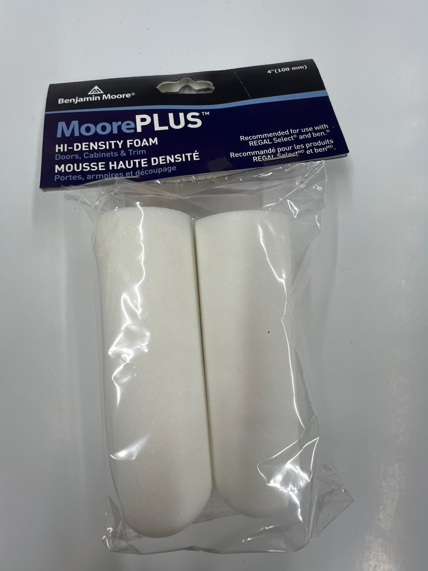 MoorePLUS Hi-Density Foam 4" Rollers 2 Pack
